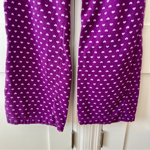 Old Navy Intimates Heart Print Sleep Pajama Pants Purple Sz M - Picture 6 of 16